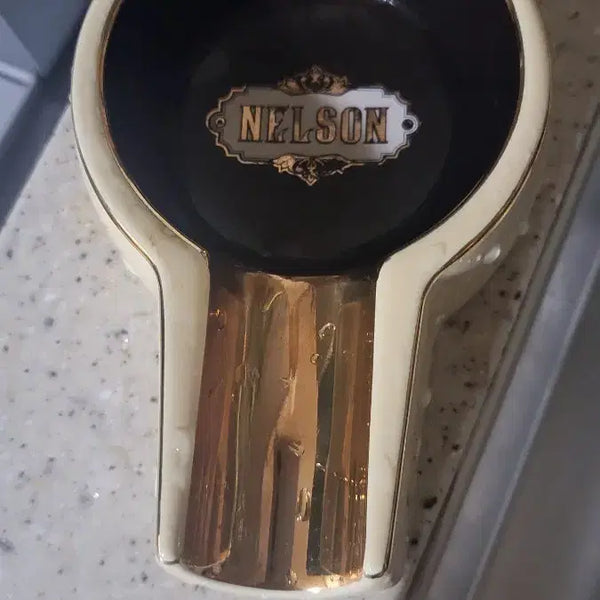 [BUNJANG] Vintage Nelson Ashtray Gold Trim Ceramic / 넬슨 재떨이 빈티지 금장 도자기