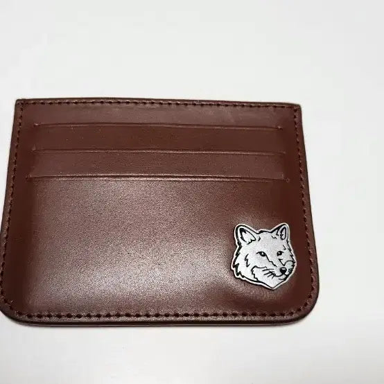 [BUNJANG] Maison Kitsuné Fox Head Cardholder Brown / 메종키츠네 폭스헤드 브라운 카드 지갑