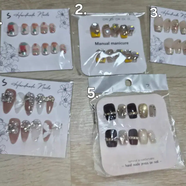 [BUNJANG] Handmade Nail Tips (Size S) / 핸드메이드 수제네일팁 S사이즈 네일팁처분 개당가격