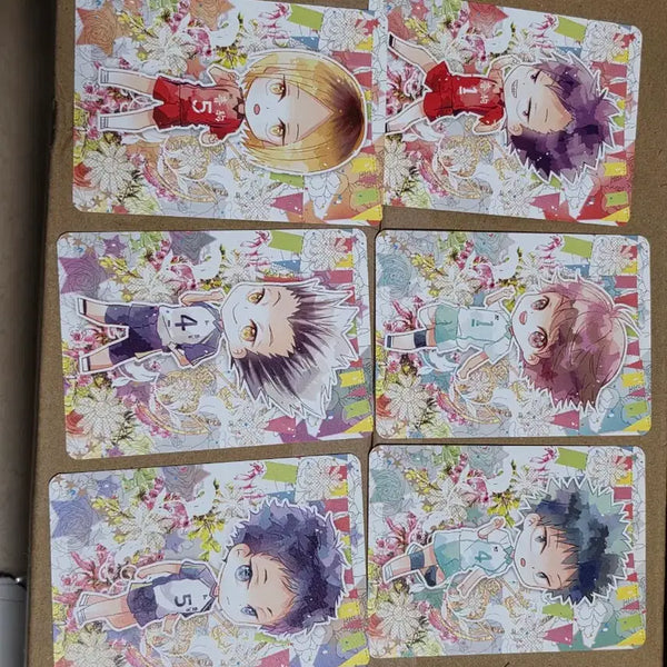 [BUNJANG] Haikyuu!! Unofficial Card Sleeves 6 Types Bundle Set / 하이큐 비공식 카드택 6종 일괄 양도