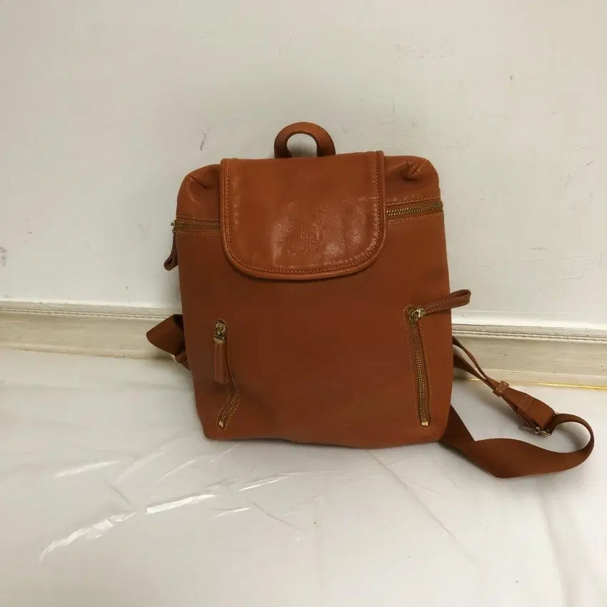[BUNJANG] Mongsak Leather Backpack / 몽삭 가죽 백팩@9957
