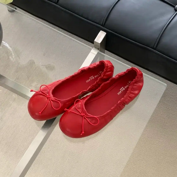 [BUNJANG] Theblueraj Ballet Flats Red / 더불라주 발레 플랫 슈즈 레드