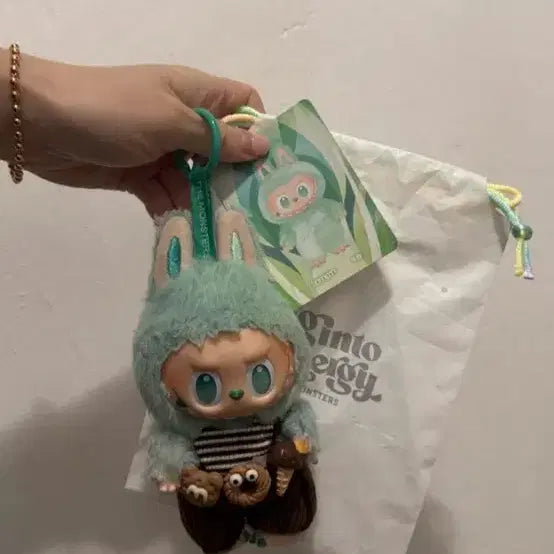 [BUNJANG] Labubu Peaceful Keychain / 팝마트 정품 평온 라부부 키링 정품 + 옷 서비스