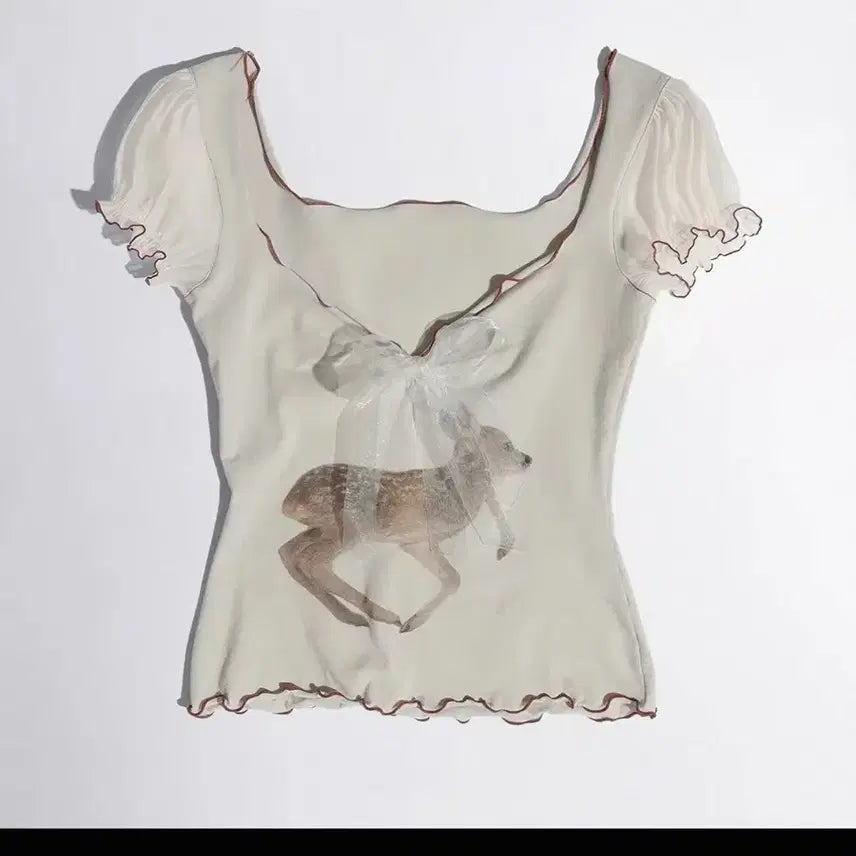 [BUNJANG] Sculptor Puff Sleeve Top S / 스컬프터 퍼프 슬리브 탑 s