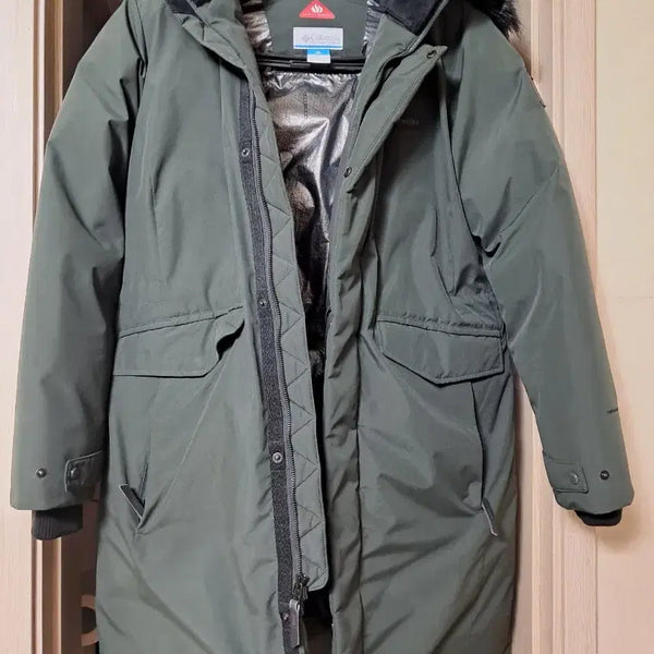 [BUNJANG] Columbia Goose Down Puffer Jacket - Khaki - L / 콜 롬비아 구스패딩 L