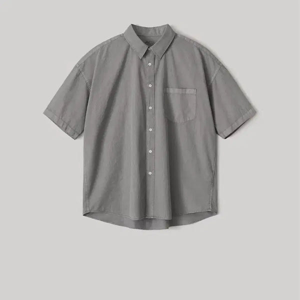 [BUNJANG] Another Office Garment Shirt Padded Grey / 어나더오피스 가먼트 셔츠 페디드 그레이