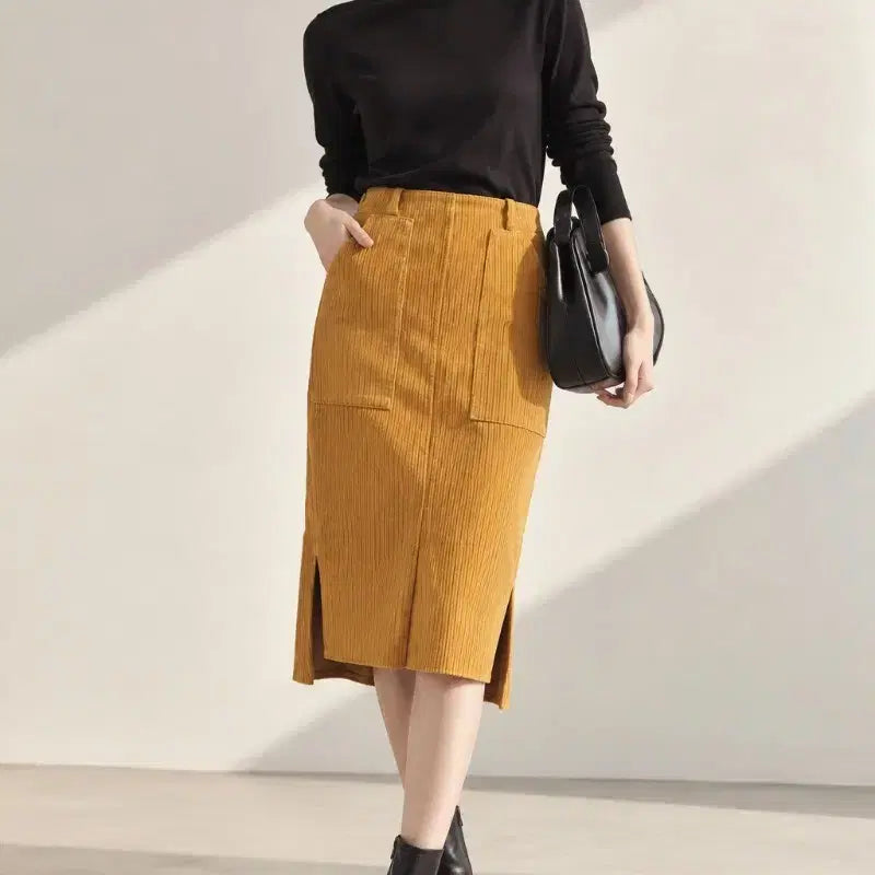 [BUNJANG] TIME Corduroy Skirt / 타임 치마 스커트 여자 44