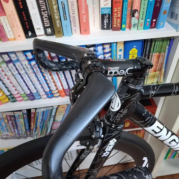 [BUNJANG] 380mm Velobuild Track Handlebar and Deda Zero2 Carbon Stem Set / 벨로빌드 트랙바 핸들셋 개급처