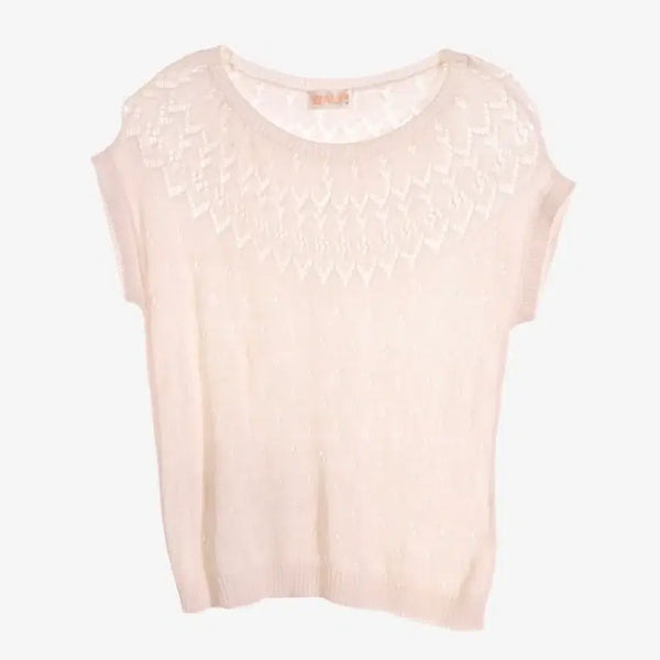 [BUNJANG] York Reine Lace Cotton Knit / York reine 레이스 코튼 니트