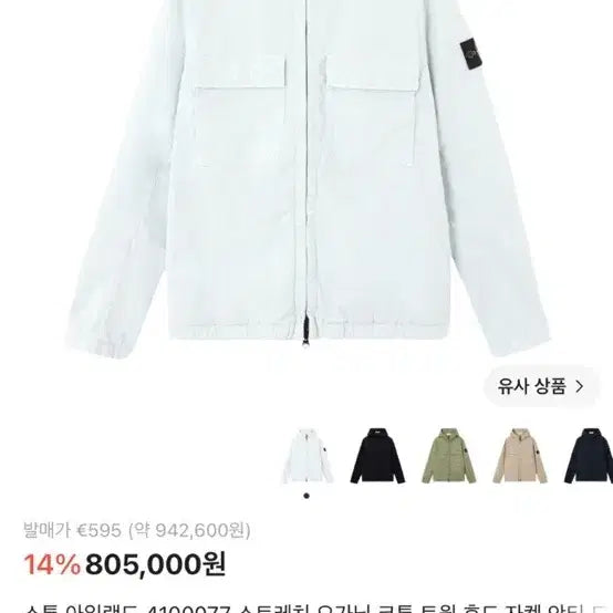 [BUNJANG] Stone Island Membrana Windbreaker Jacket / 스톤아일랜드 멤브라나 바람막이 자켓