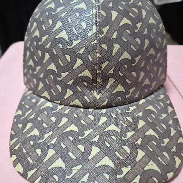 [BUNJANG] Burberry TB Monogram Leather Baseball Cap / 버버리 TB 모노그램 레더 볼캡