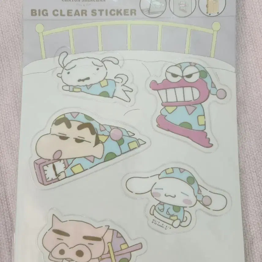 [BUNJANG] Crayon Shin-chan Big Clear Sticker / 짱구 빅클리어 스티커