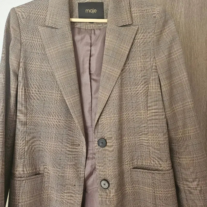 [BUNJANG] Maje Women's Blazer Check Pattern / 마쥬 여성블레이저