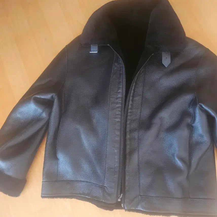 [BUNJANG] Wool Shearling Jacket Black Size 90 / 새상품)양모 무스탕 자켓 90  검정