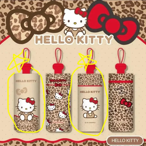 [BUNJANG] Sanrio Hello Kitty Leopard Print Parasol - New / 새상품)정품 헬로키티 호피무늬  양우산
