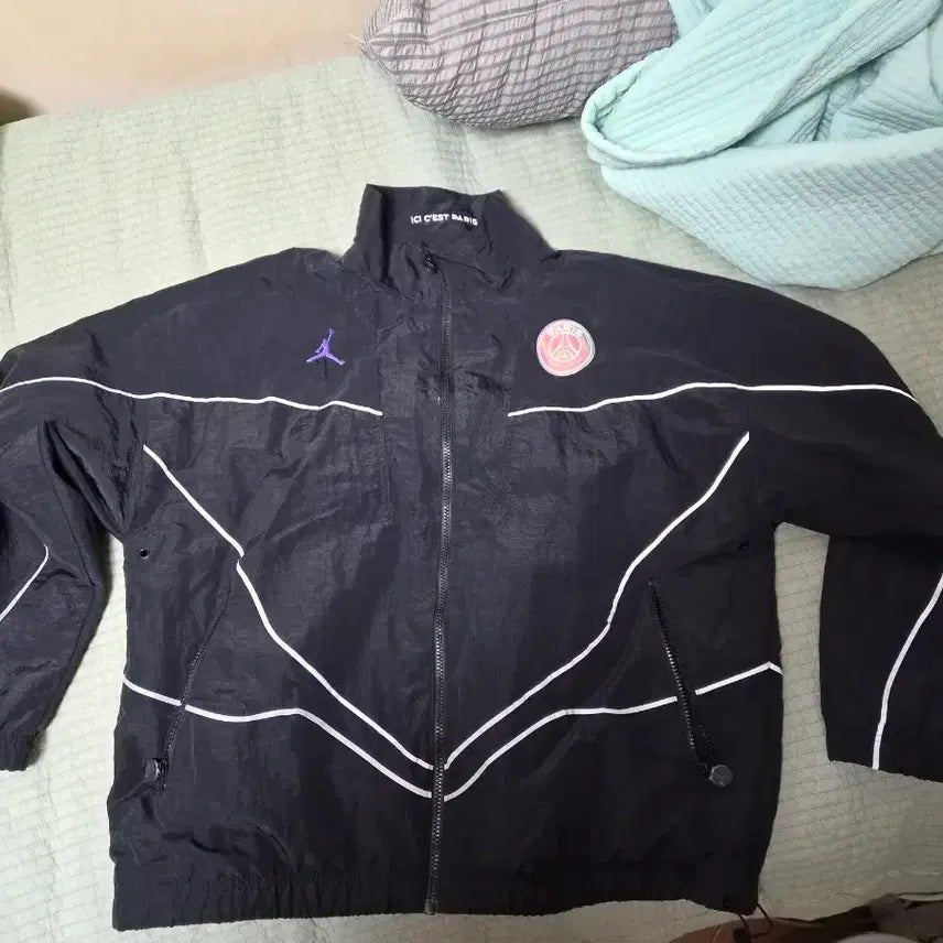 [BUNJANG] PSG Jordan Windbreaker Jacket Black / PSG 조던 바람막이 자켓 블랙