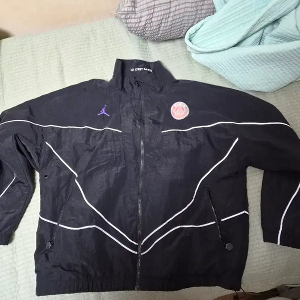 [BUNJANG] PSG Jordan Windbreaker Jacket Black / PSG 조던 바람막이 자켓 블랙
