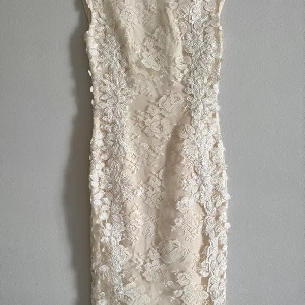 [BUNJANG] Michaa Floral Lace Dress / 미샤(michaa) 플로럴 레이스 드레스