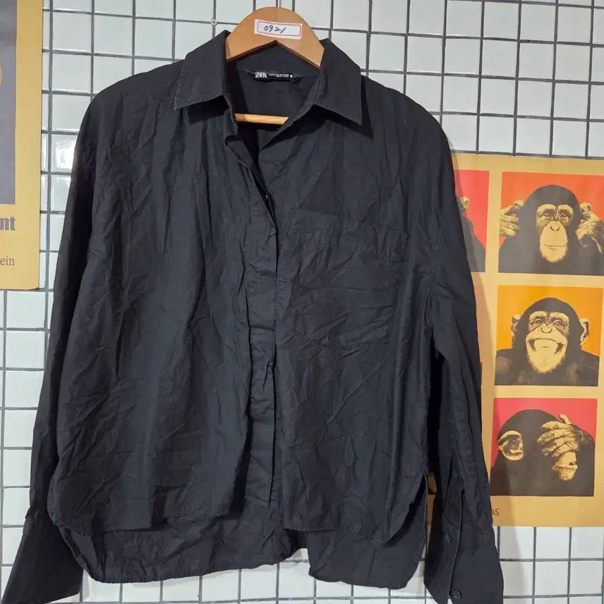 [BUNJANG] Zara Black Shirt / 자라 셔츠 블랙 0921