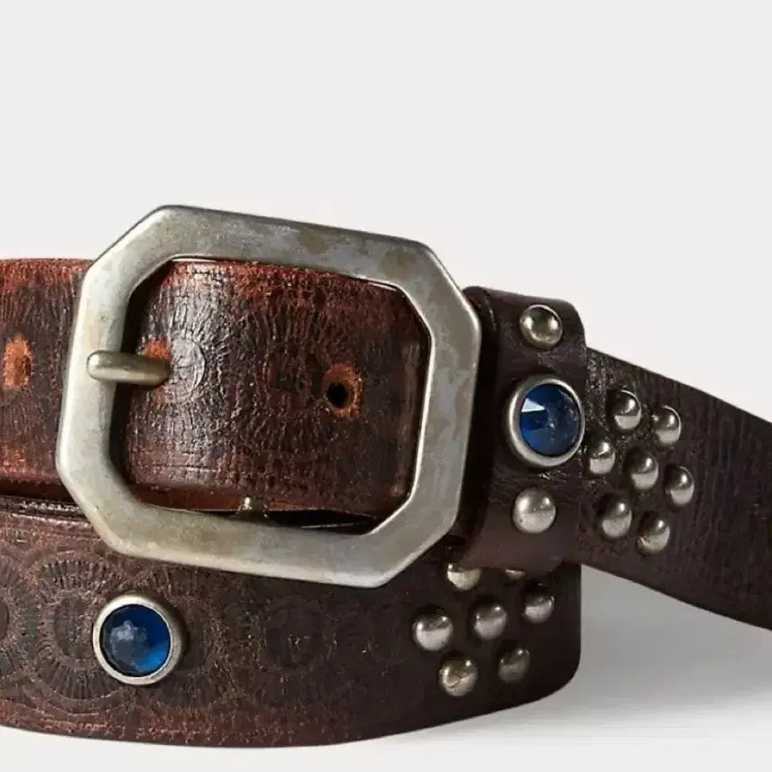 [BUNJANG] RRL Studded Belt 34 / RRL 라스코 스터드 벨트 34