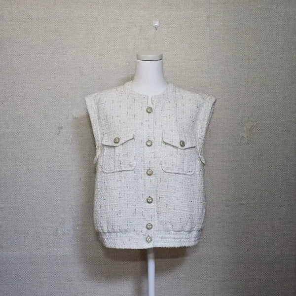 [BUNJANG] Derek Lam Tweed Vest Size 66 / 24년도)데렉램 트위드 베스트66