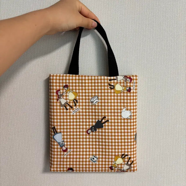 [BUNJANG] Checkered Mini Tote Bag / 체크 앤 미니 토트백