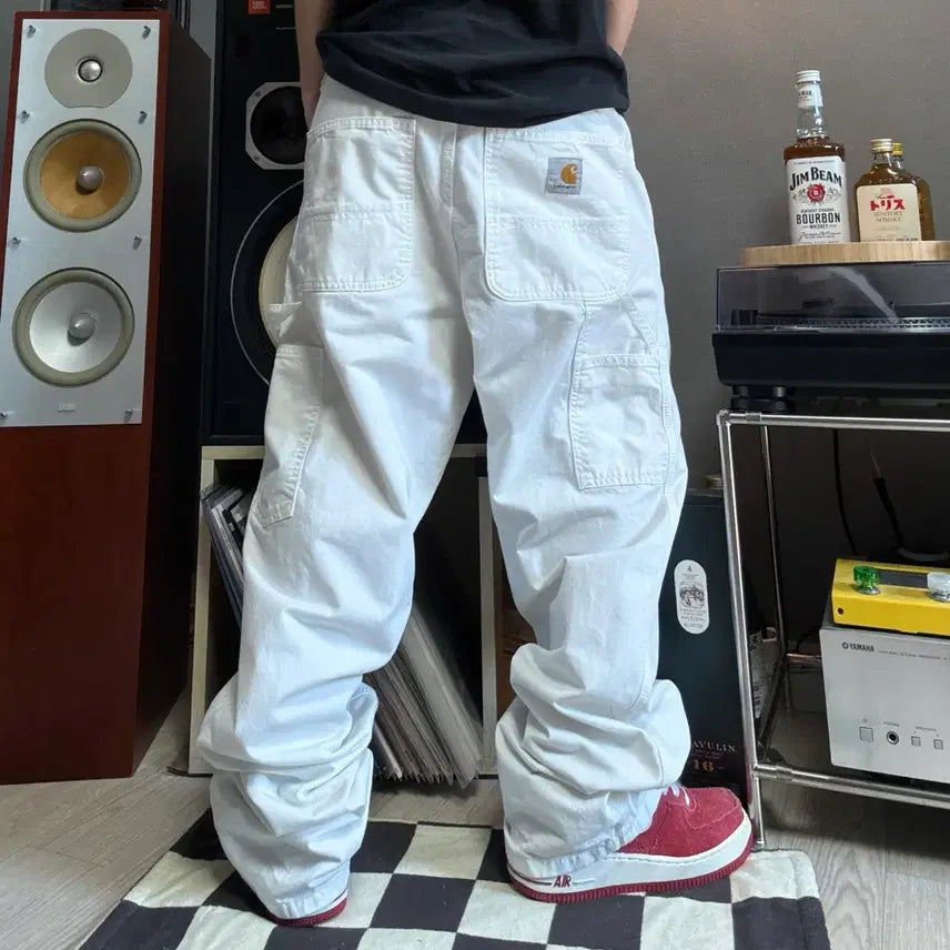 [BUNJANG] Carhartt White Carpenter Pants / 칼하트 화이트 카펜터팬츠