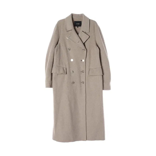 [BUNJANG] Maje 21FW Wool Cashmere Handmade Double-Button Long Coat / 마쥬 21FW 울 캐시미어 핸드메이드 더블 버튼 롱 코트