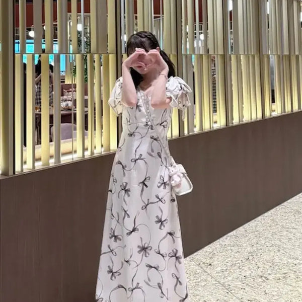 [BUNJANG] Snidel Inspired Ribbon Dress / 스나이델 sustainable 리본 원피스st / 양산형 지뢰계 스나계