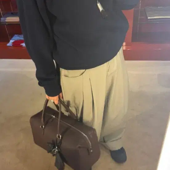 [BUNJANG] Ethos 25FW Gabardine Pants Grey-Mint Medium / 에토스 25 fw 개버딘 팬츠 그레이민트(?) 미듐
