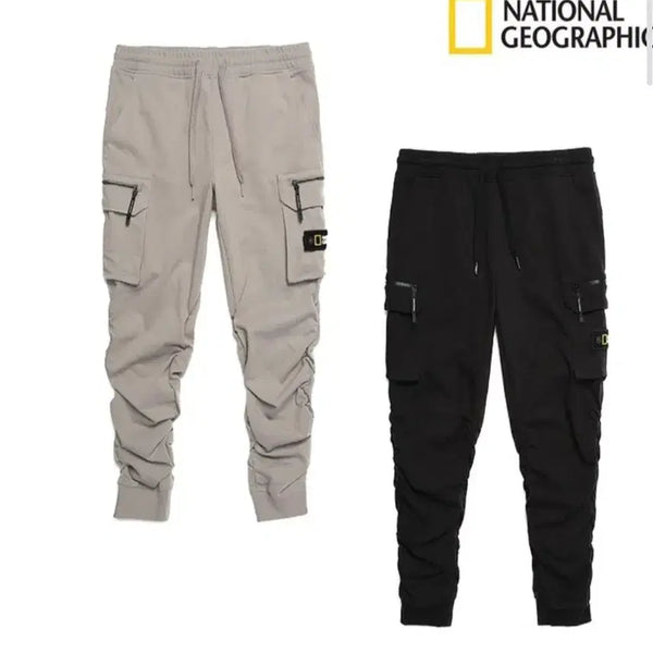 [BUNJANG] National Geographic Cargo Jogger Pants Beige Size 71 / 1271 내셔널지오그래픽 카고 조거 팬츠 베이지 71