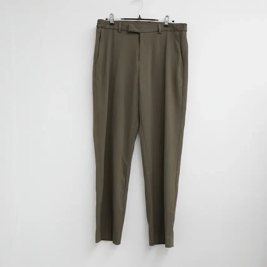 [BUNJANG] Logan Side-Band Brown Wide Slacks Pants / LOGAN 옆밴딩 브라운 와이드 슬랙스 팬츠
