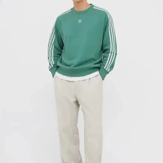[BUNJANG] Adidas Mint Color 3S Sweatshirt / 남S/아디다스 민트 컬러 3S 맨투맨
