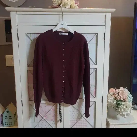 [BUNJANG] Zara Knit Cardigan Sweater / 자라 니트 스웨터 가디건/55-정66
