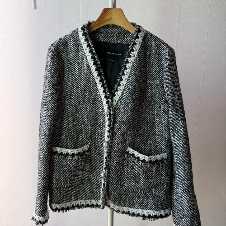 [BUNJANG] Plastic Island Tweed Jacket / 플라스틱아일랜드 트위드자켓
