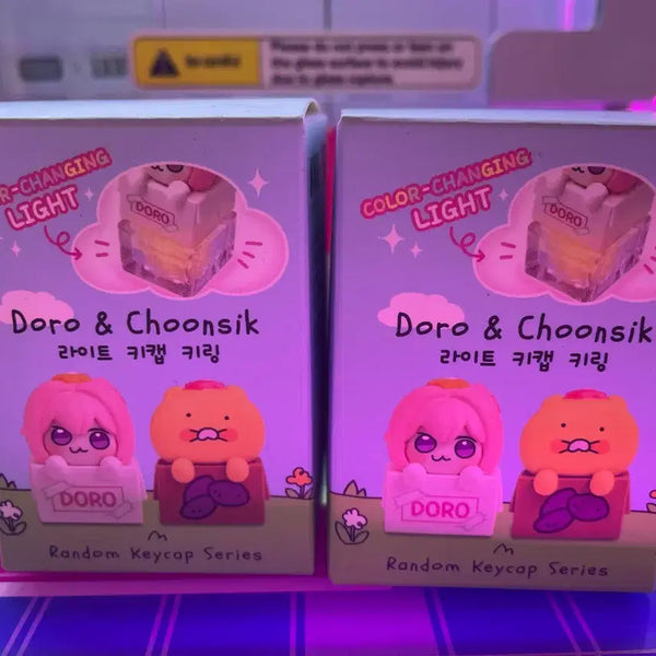 [BUNJANG] Dororong Chunsik Light Keycap Keychain / 도로롱 춘식 라이트 키캡 키링