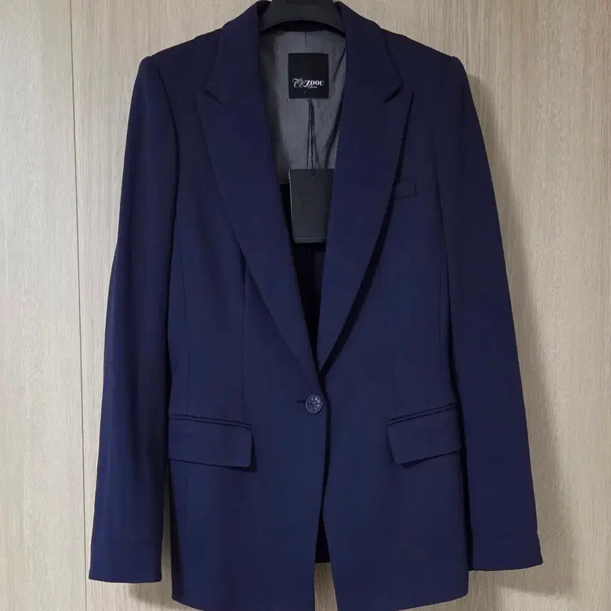 [BUNJANG] ZOOC Navy Tailored Collar Button Jacket / (거의새것) 주크 ZOOC 자켓