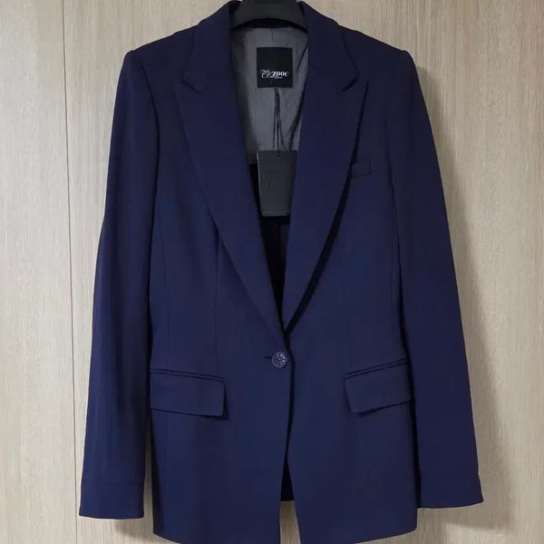 [BUNJANG] ZOOC Navy Tailored Collar Button Jacket / (거의새것) 주크 ZOOC 자켓