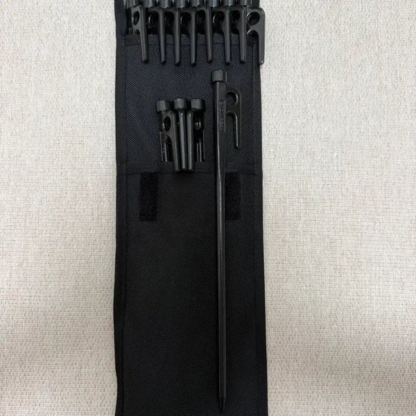 [BUNJANG] Snow Peak Peg Hammer Case (Black, Pre-Renewal) + 12 Solid Stake 30 / [새상품] 스노우피크 펙해머케이스 + 펙 12개