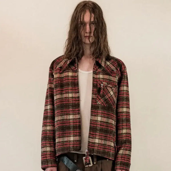 [BUNJANG] The Vinyl House Flannel Jacket / 더바이닐하우스 플란넬 자켓