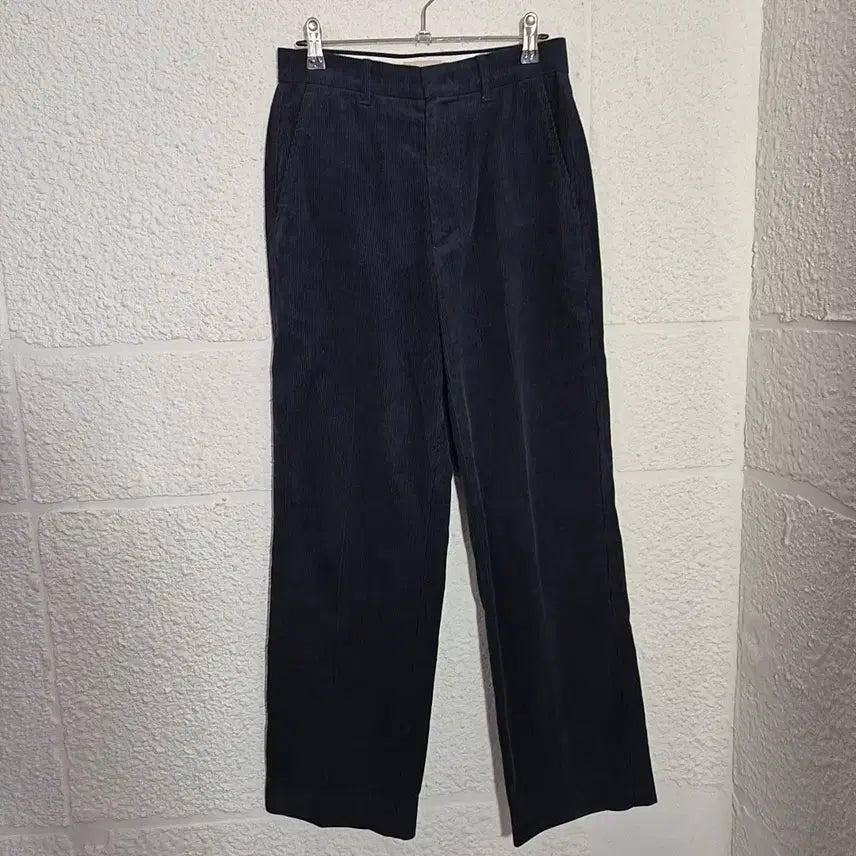 [BUNJANG] Facade Pattern Corduroy Pants Navy / 파사드패턴 코듀로이 팬츠 네이비
