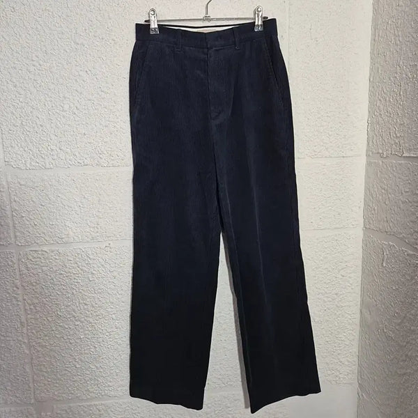 [BUNJANG] Facade Pattern Corduroy Pants Navy / 파사드패턴 코듀로이 팬츠 네이비