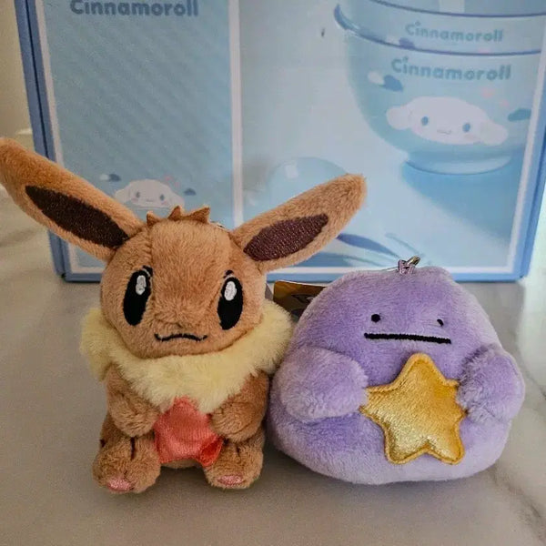 [BUNJANG] Pokemon Eevee Metamon Star Keychain Set / (새상품/일괄가) 포켓몬스터 스타 이브이 메타몽 키링