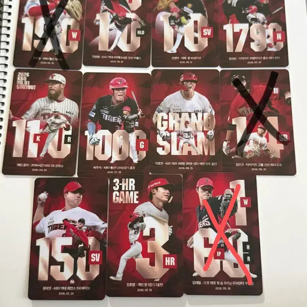 [BUNJANG] Kia Tigers Record Photocard / 기아 타이거즈 레코드 포토카드 판매합니다