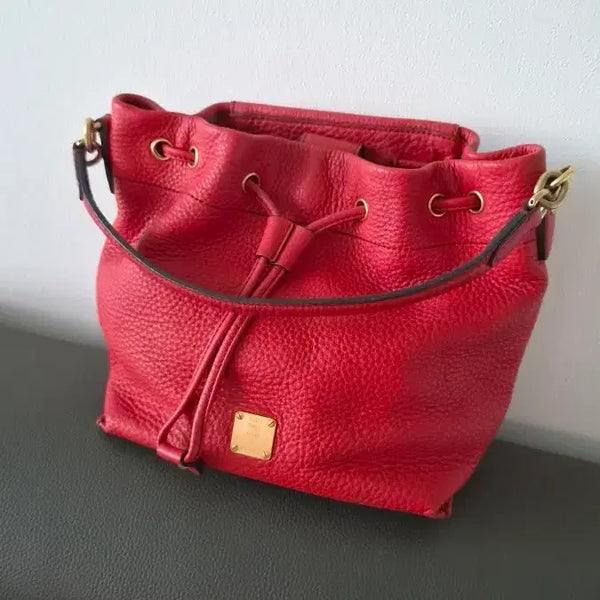 [BUNJANG] MCM 24/24 Shoulder Bag Red / 엠시엠 24 24 14 싱태A