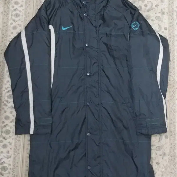 [BUNJANG] Nike Old Skool Swoosh Bench Coat Long Padding L / 나이키 올드스쿨 스우시 벤치 코트 롱 패딩 L