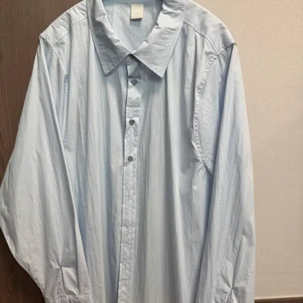 [BUNJANG] A.KROIS Woody Solid Shirt Sky Blue / [새상품] 에크리스 우디솔리드셔츠 스카이블루