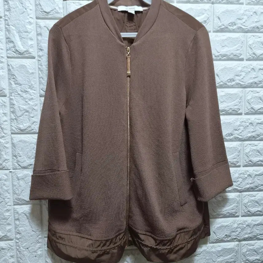 [BUNJANG] Choco Brown Knit Sleeve Jacket / sj wani  쵸코브라운 니트소매자켓