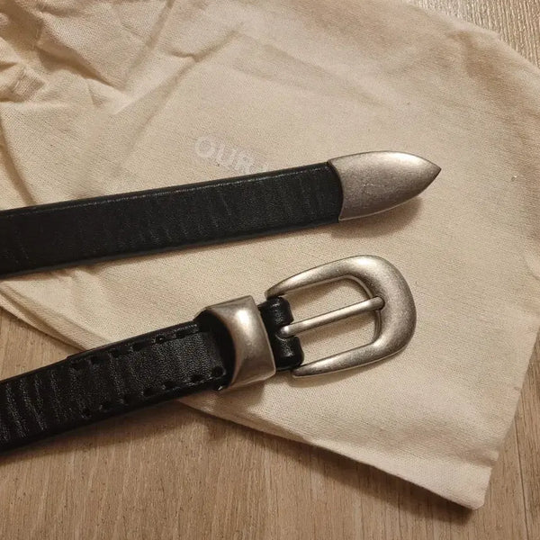 [BUNJANG] Our Legacy 2cm Belt Black 80 / 아워레가시 2cm 벨트 블랙 80