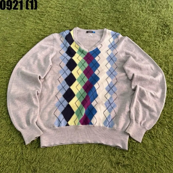 [BUNJANG] J.Lindeberg Argyle Knit Sweater (M) / 제이린드버그 아가일 니트 M